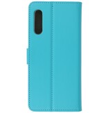 Wallet Cases Cover for Samsung Galaxy A90 Blue