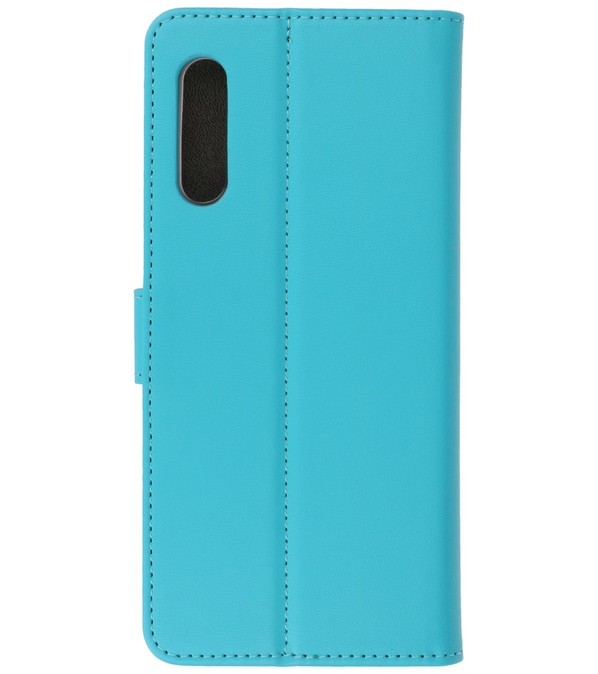 Wallet Cases Hoesje voor Samsung Galaxy A90 Blauw