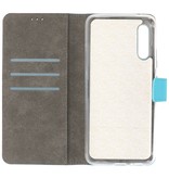 Wallet Cases Hoesje voor Samsung Galaxy A90 Blauw