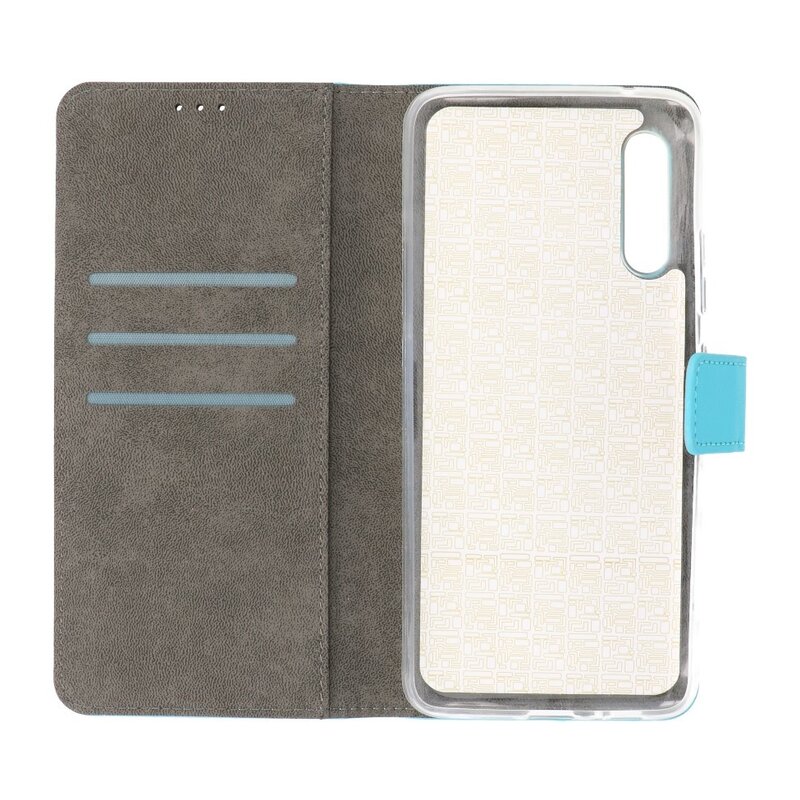Wallet Cases Cover for Samsung Galaxy A90 Blue
