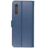 Wallet Cases Cover für Samsung Galaxy A90 Navy