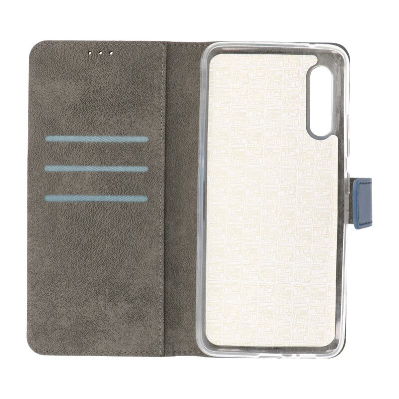 Wallet Cases Cover für Samsung Galaxy A90 Navy