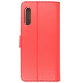 Wallet Cases Cover for Samsung Galaxy A90 Red