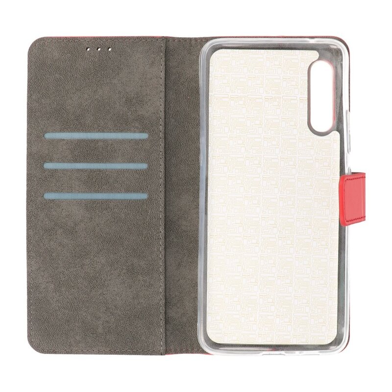 Wallet Cases Cover for Samsung Galaxy A90 Red