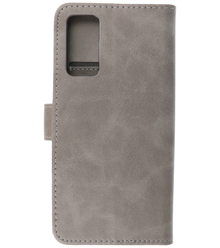 Custodia a portafoglio Bookstyle per Samsung Galaxy S20 FE Grigio