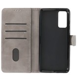 Bookstyle Wallet Cases Hoesje voor Samsung Galaxy S20 FE Grijs