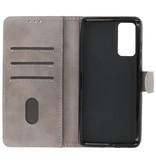 Bookstyle Wallet Cases Hülle für Samsung Galaxy S20 FE Grau