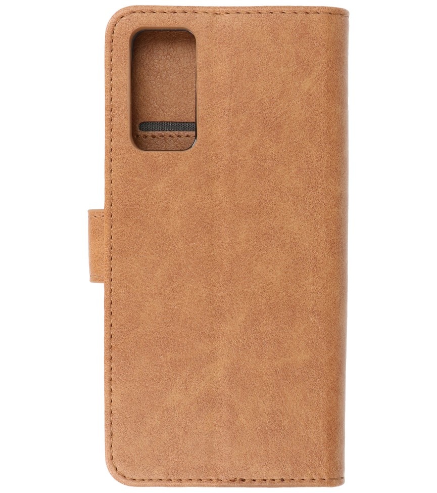 Custodia a portafoglio Bookstyle per Samsung Galaxy S20 FE marrone