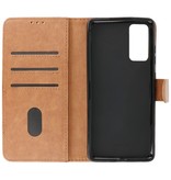 Bookstyle Wallet Cases Hoesje voor Samsung Galaxy S20 FE Bruin