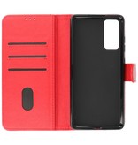 Bookstyle Wallet Cases Case for Samsung Galaxy S20 FE Red