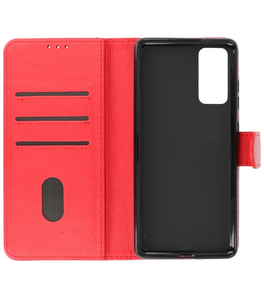 Bookstyle Wallet Cases Hoesje voor Samsung Galaxy S20 FE Rood