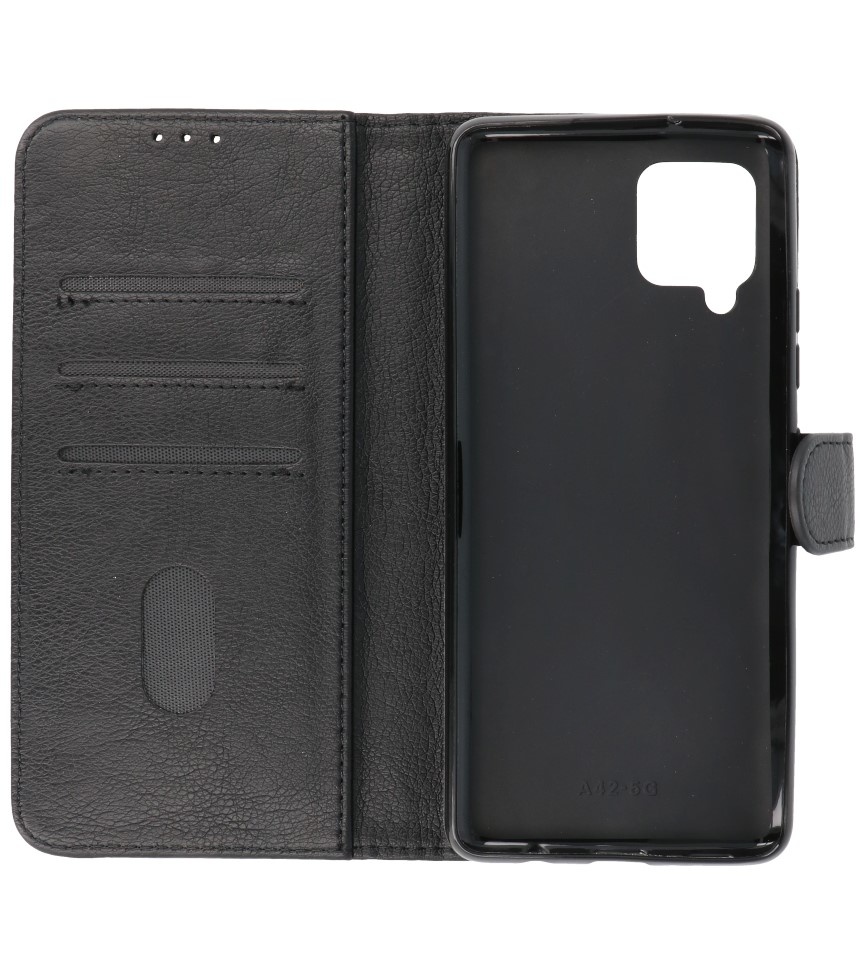 Bookstyle Wallet Cases Case for Samsung Galaxy A42 5G Black