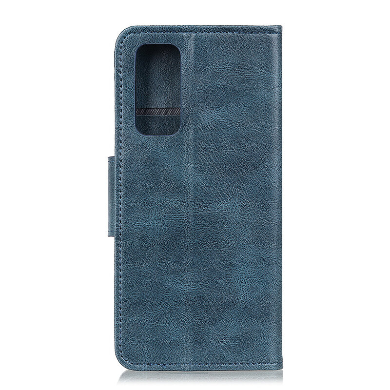 Pull Up PU Leather Bookstyle for Samsung Galaxy M31s Blue