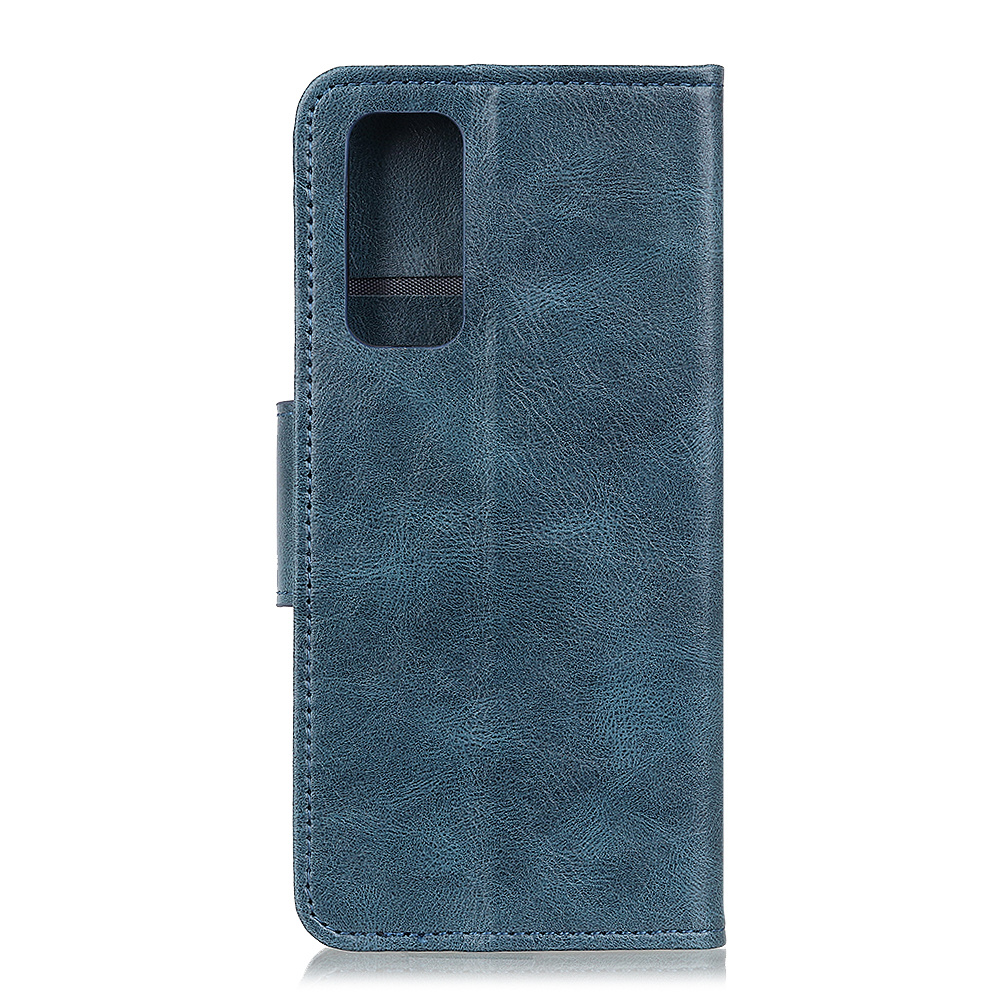 Pull Up PU Leather Bookstyle para Samsung Galaxy M31s Azul