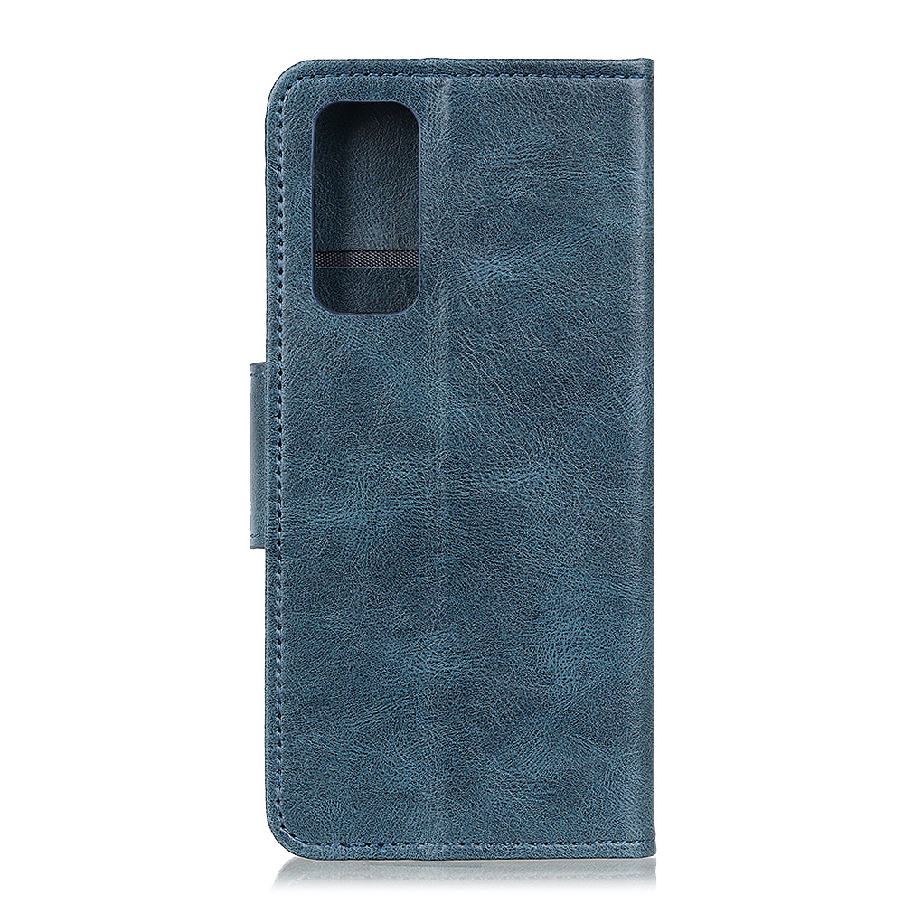 Tirez le style de livre en cuir PU pour Samsung Galaxy M31s bleu