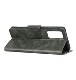 Pull Up PU Leather Bookstyle for Samsung Galaxy M31s Dark Green