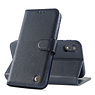 Custodia in vera pelle per iPhone XR Navy