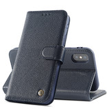 Genuine Leather Case for iPhone Xs Max Navy