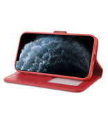 Echte Ledertasche für iPhone Xs Max Red