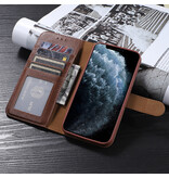 Custodia in vera pelle per iPhone Xs Max marrone