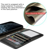 Custodia in vera pelle per iPhone 12 Pro Max nera