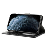 Echt Lederen Hoesje iPhone 12 Pro Max Zwart