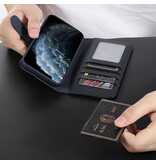 Echte Ledertasche für iPhone 11 Pro Navy