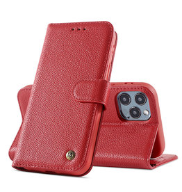 Echte Ledertasche iPhone 11 Pro Rot