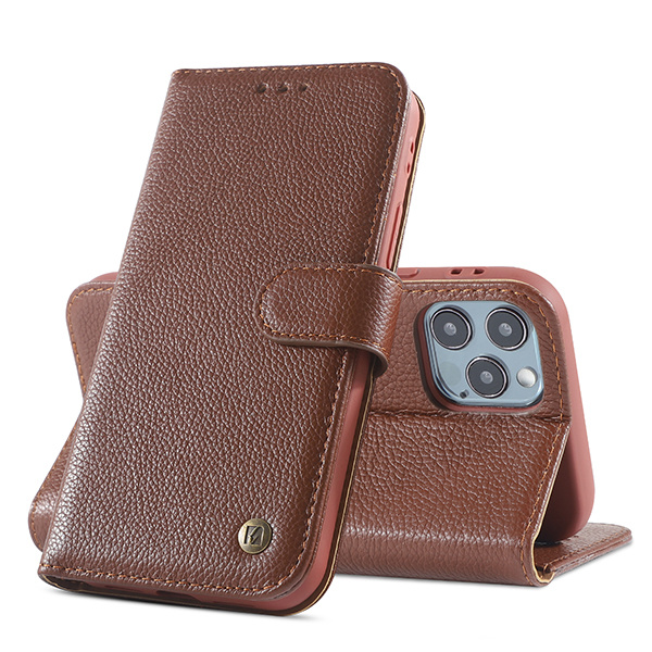 Echte Ledertasche für iPhone 11 Pro Brown