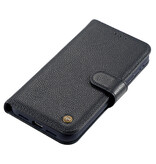 Custodia in vera pelle per iPhone 11 Pro Max Navy