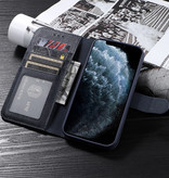 Funda de piel auténtica para iPhone 11 Pro Max Azul marino