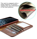 Custodia in vera pelle per iPhone 11 Pro Max marrone