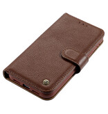 Custodia in vera pelle per iPhone 11 Pro Max marrone