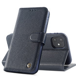 Custodia in vera pelle per iPhone 12 mini Navy