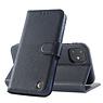 Echte Ledertasche iPhone 12 Mini Navy