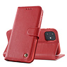 Echte Ledertasche iPhone 12 Mini Rot