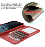 Custodia in vera pelle per iPhone 12 mini rossa