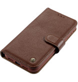 Genuine Leather Case for iPhone 12 mini Brown