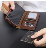 Custodia in vera pelle per iPhone 12 mini marrone