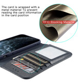 Custodia in vera pelle per iPhone 12 Pro Max Navy