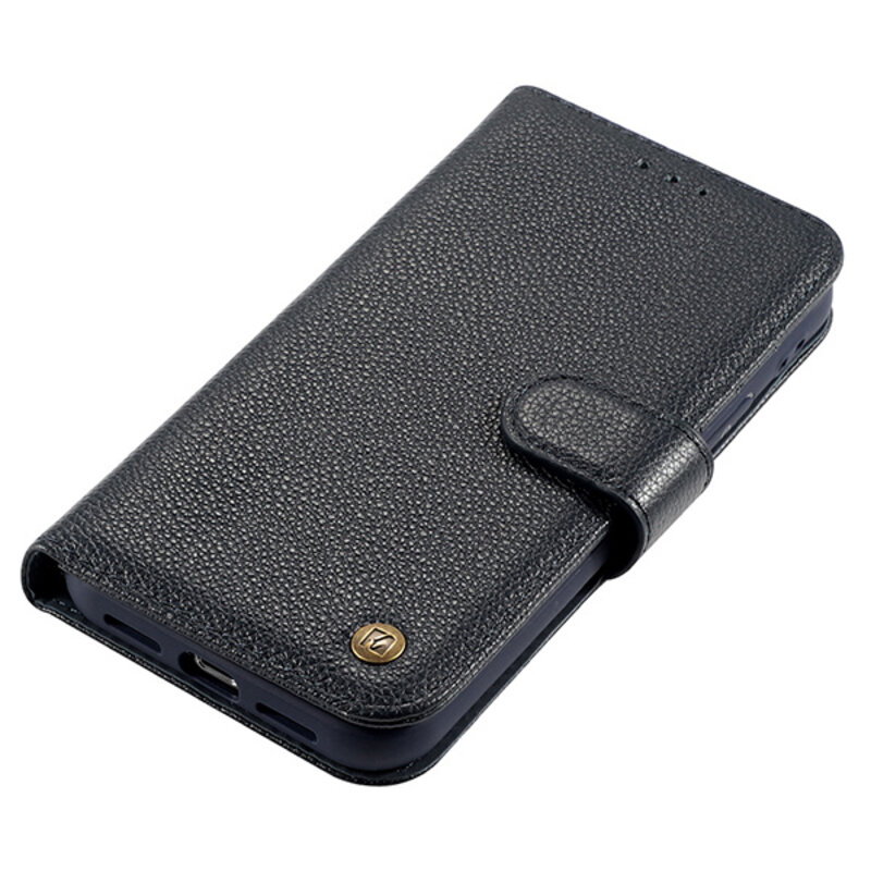 Housse en cuir véritable pour iPhone 12 Pro Max Navy