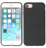 2.0mm Dikke Fashion Color TPU Hoesje voor iPhone SE 2020 / 8 / 7 Zwart