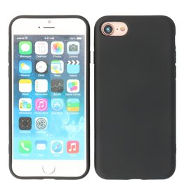 Étui en TPU couleur tendance de 2,0 mm d'épaisseur pour iPhone SE 2020/8/7 noir