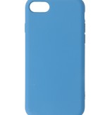 2.0mm Dikke Fashion Color TPU Hoesje voor iPhone SE 2020 / 8 / 7 Navy