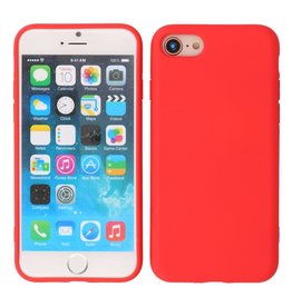 Custodia in TPU colore moda spesso 2,0 mm per iPhone SE 2020/8/7 rosso