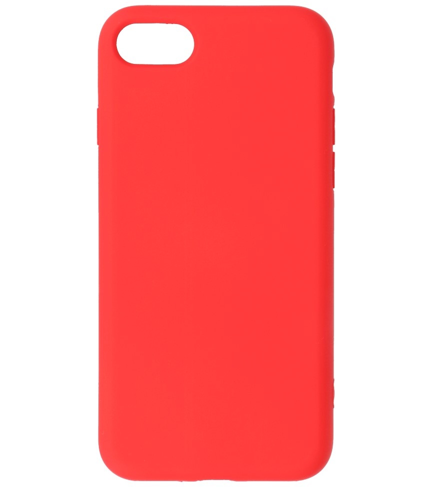 Custodia in TPU color moda spessa 2,0 mm per iPhone SE 2020/8/7 rosso