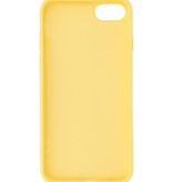 Carcasa de TPU en color de moda de 2,0 mm de grosor para iPhone SE 2020/8/7 Amarillo