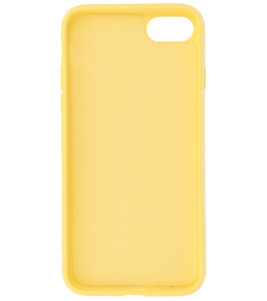 Custodia in TPU color moda spessa 2,0 mm per iPhone SE 2020/8/7 giallo