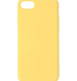 Coque en TPU Fashion Color de 2,0 mm d'épaisseur pour iPhone SE 2020/8/7 Jaune