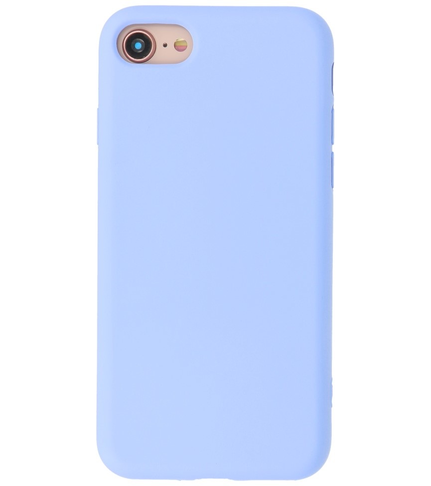 Coque en TPU Fashion Color de 2,0 mm d'épaisseur pour iPhone SE 2020/8/7 Violet